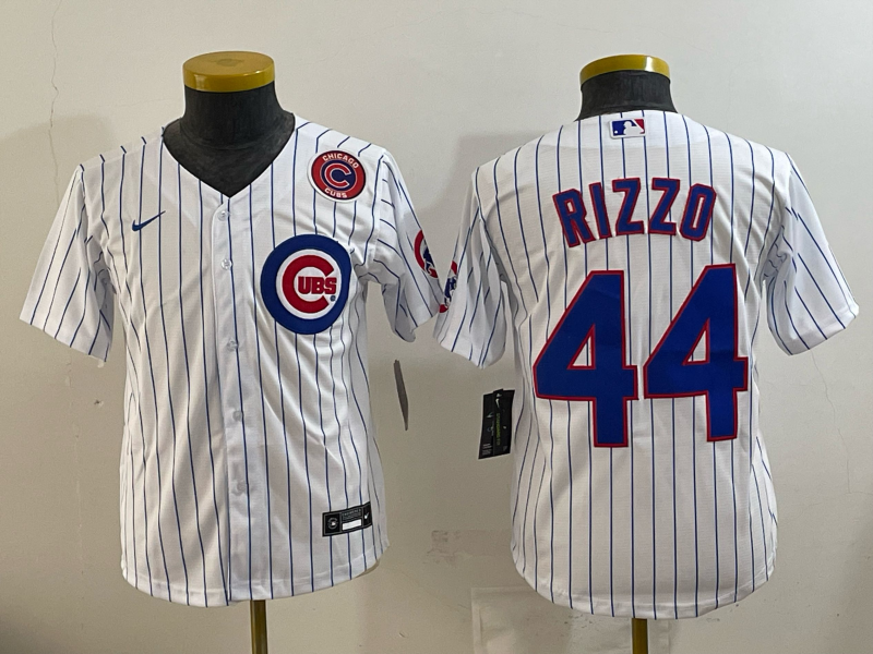Men Chicago Cubs #44 Rizzo white Nike MLB 2025 jersey 006->new york yankees->MLB Jersey